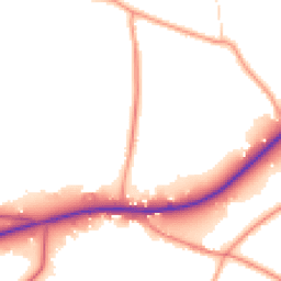 Daytime road noise heatmap for RG10 9SU