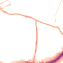 Daytime road noise heatmap for RG10 9SX