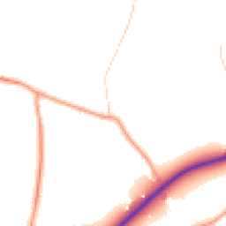 Daytime road noise heatmap for RG10 9TB
