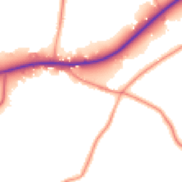 Daytime road noise heatmap for RG10 9TJ
