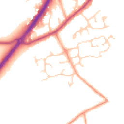 Daytime road noise heatmap for RG10 9TX