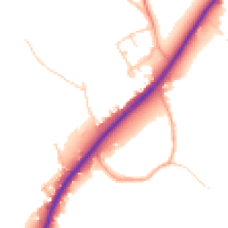Daytime road noise heatmap for RG10 9UR