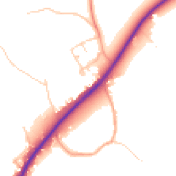 Daytime road noise heatmap for RG10 9XB