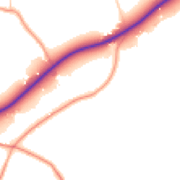 Daytime road noise heatmap for RG10 9XD