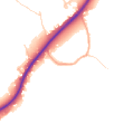 Daytime road noise heatmap for RG10 9YH