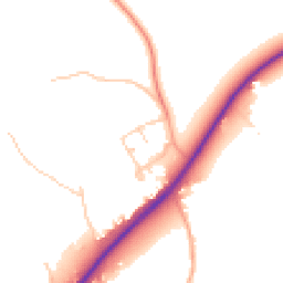 Daytime road noise heatmap for RG10 9YU