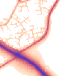 Daytime road noise heatmap for RG12 0GA