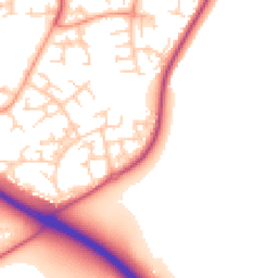 Daytime road noise heatmap for RG12 0GB