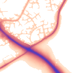 Daytime road noise heatmap for RG12 0GD