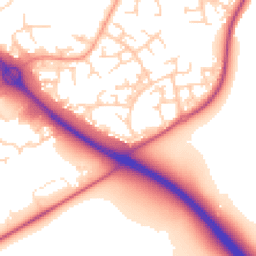 Daytime road noise heatmap for RG12 0GJ