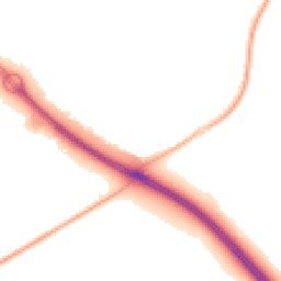 Night-time road noise heatmap for RG12 0GJ