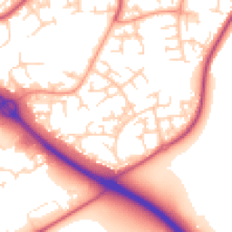 Daytime road noise heatmap for RG12 0GN