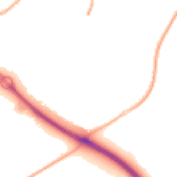 Night-time road noise heatmap for RG12 0GN
