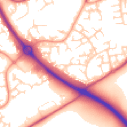 Daytime road noise heatmap for RG12 0GP