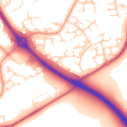 Daytime road noise heatmap for RG12 0GS
