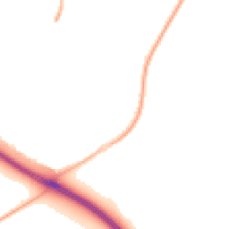 Night-time road noise heatmap for RG12 0GT