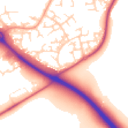 Daytime road noise heatmap for RG12 0GW