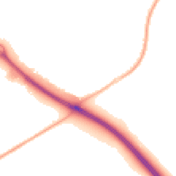 Night-time road noise heatmap for RG12 0GW