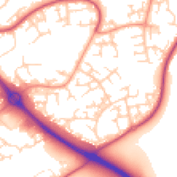 Daytime road noise heatmap for RG12 0QL