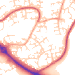 Daytime road noise heatmap for RG12 0QN