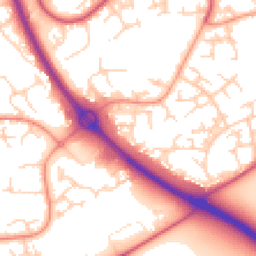 Daytime road noise heatmap for RG12 0TU