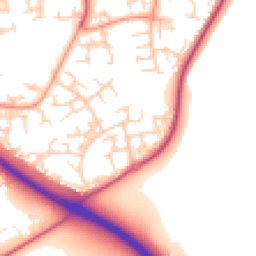 Daytime road noise heatmap for RG12 0WA