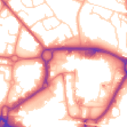 Daytime road noise heatmap for RG12 1NY