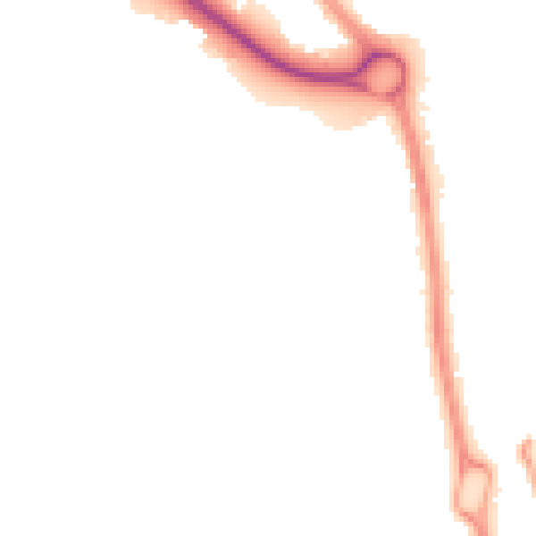 Night-time road noise heatmap for RG12 7FZ