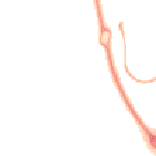 Night-time road noise heatmap for RG12 7PP