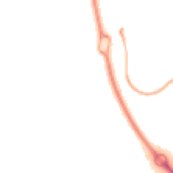 Night-time road noise heatmap for RG12 7PR