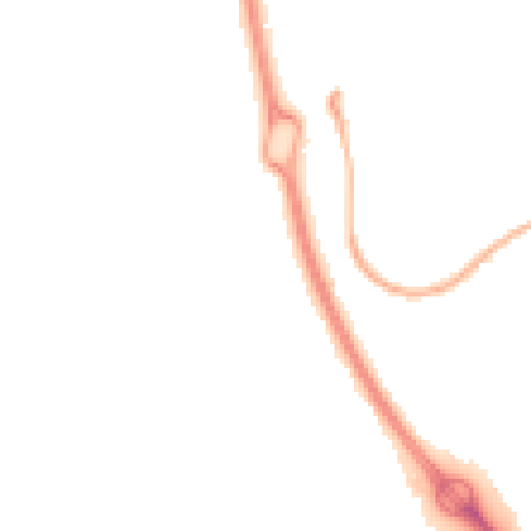 Night-time road noise heatmap for RG12 7QA