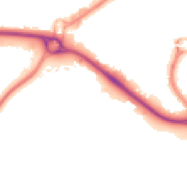 Night-time road noise heatmap for RG12 7WD