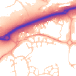 Daytime road noise heatmap for RG12 8AX