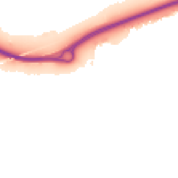 Night-time road noise heatmap for RG12 8BQ