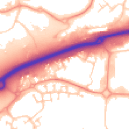 Daytime road noise heatmap for RG12 8DA