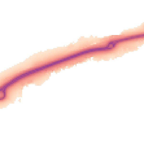 Night-time road noise heatmap for RG12 8DA
