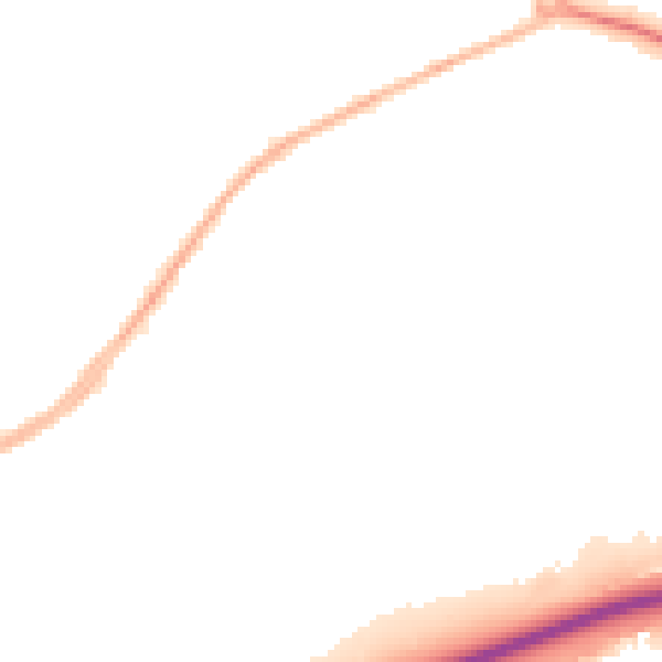 Night-time road noise heatmap for RG12 8FJ