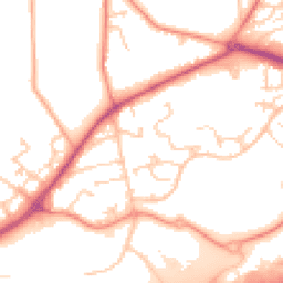 Daytime road noise heatmap for RG12 8LZ