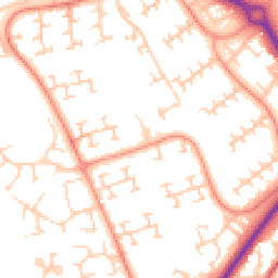 Daytime road noise heatmap for RG12 8QH