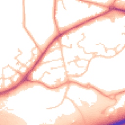 Daytime road noise heatmap for RG12 8TJ