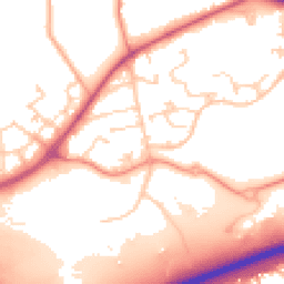 Daytime road noise heatmap for RG12 8TS