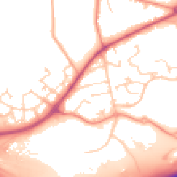 Daytime road noise heatmap for RG12 8TX