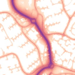 Daytime road noise heatmap for RG12 8XR