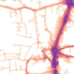 Daytime road noise heatmap for RG14 1AA