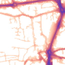 Daytime road noise heatmap for RG14 1AE