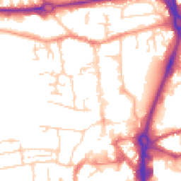 Daytime road noise heatmap for RG14 1AF