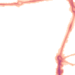 Night-time road noise heatmap for RG14 1AF