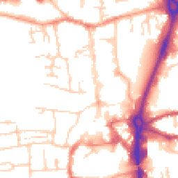 Daytime road noise heatmap for RG14 1AJ