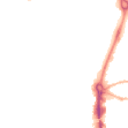 Night-time road noise heatmap for RG14 1AJ