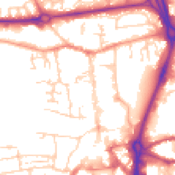 Daytime road noise heatmap for RG14 1AL
